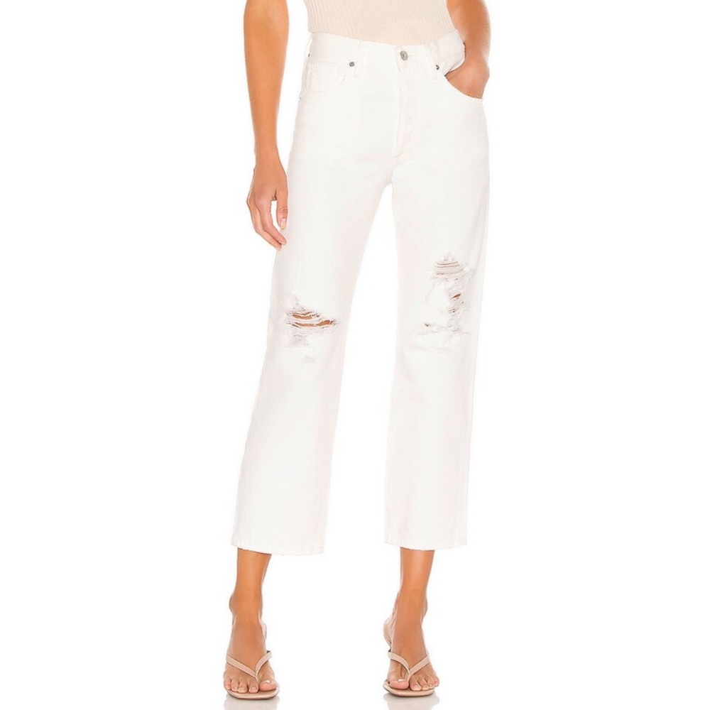 NWT citizens of Humanity emery high rise relaxed crop jeans size 30